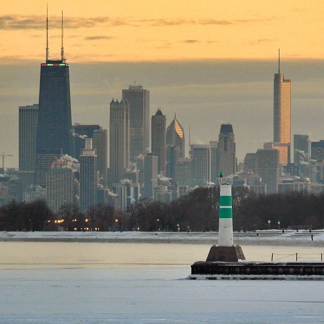 Фотографии морозы в Чикаго15